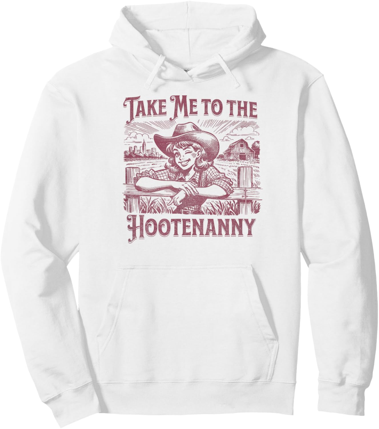 Take Me to the Hootenanny Hoodie - Hoodie | White