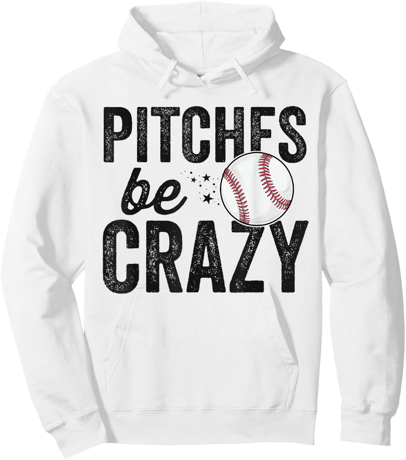 Funny Baseball Pitches Be Crazy Adult Mom Mom Hoodie - Hoodie | White
