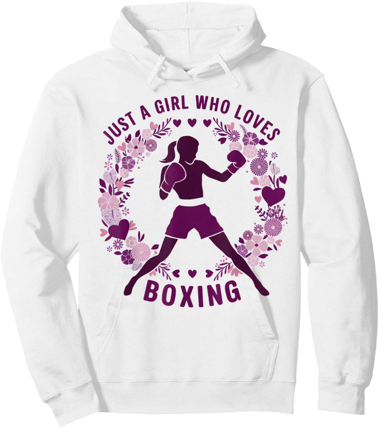 Just A Girl Who Loves Boxing Cute Boxer Boxing Lovers Hoodie - Hoodie | White
