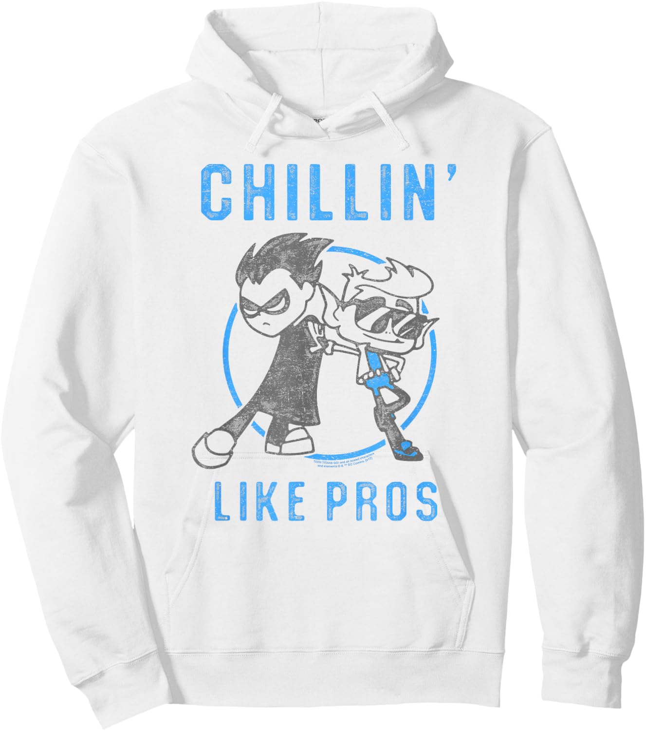 Teen Titans Go Beast Boy & Robin Like Pros Hoodie - Hoodie | White