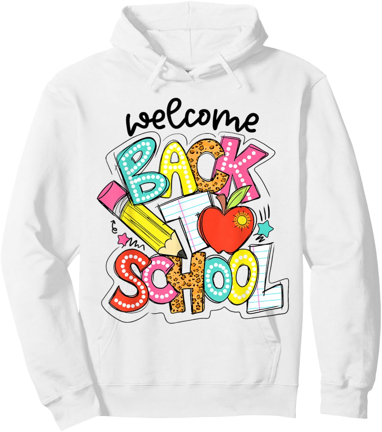 Retro Welcome Back to School Teacher Appreciation Boys Girls Hoodie - Hoodie | White