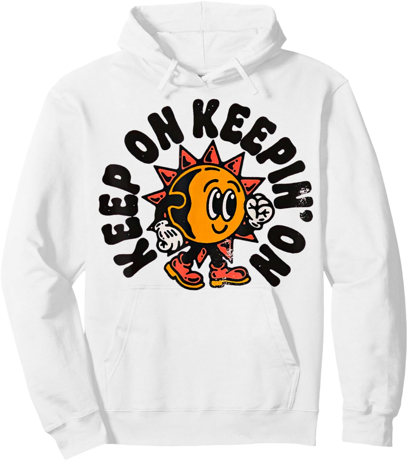 Front Keep On Keepin On Hoodie - Hoodie | White