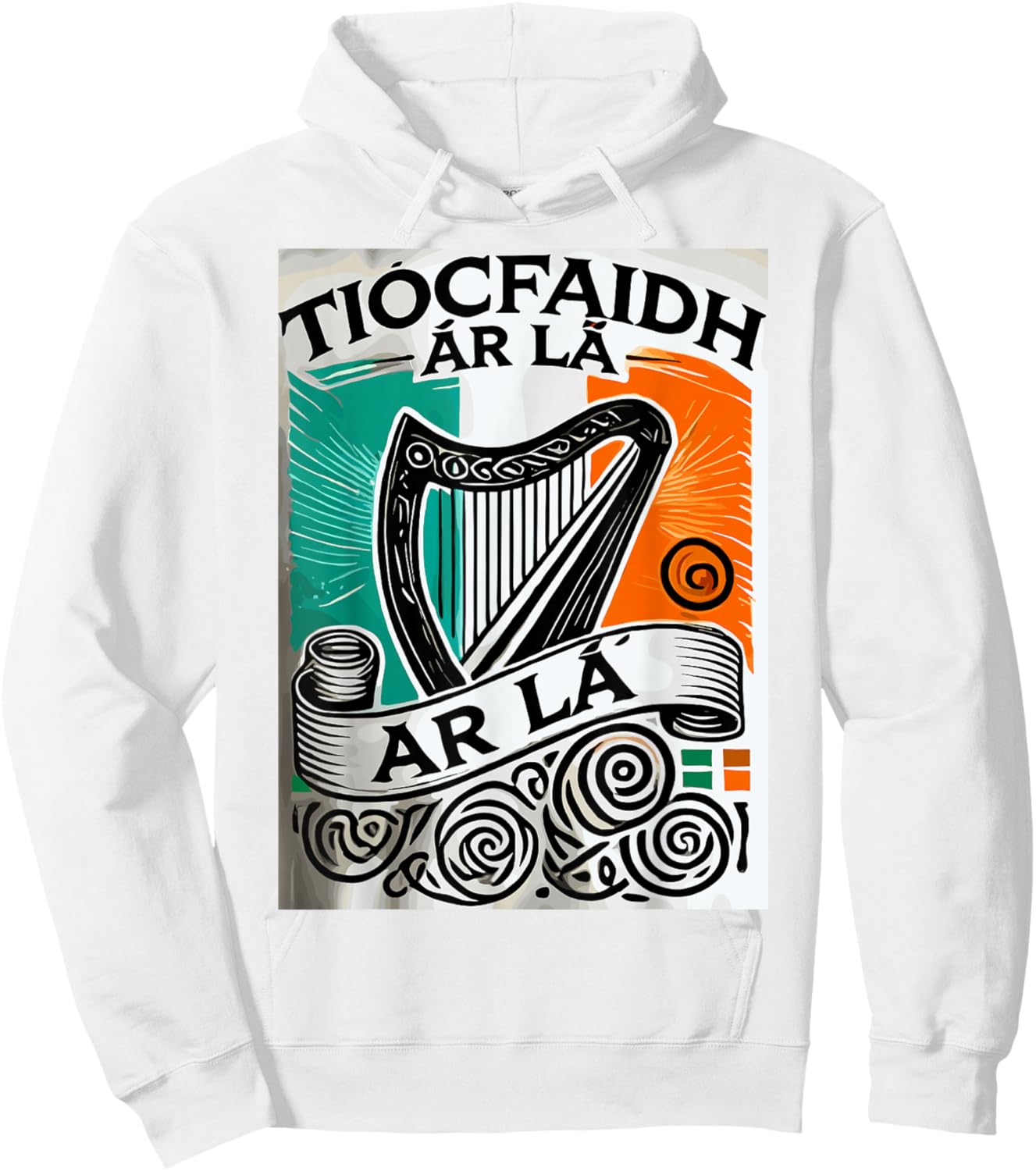 Tiocfaidh Ar La Vintage Ireland Irish Flag Irish Republican Hoodie - Hoodie | White