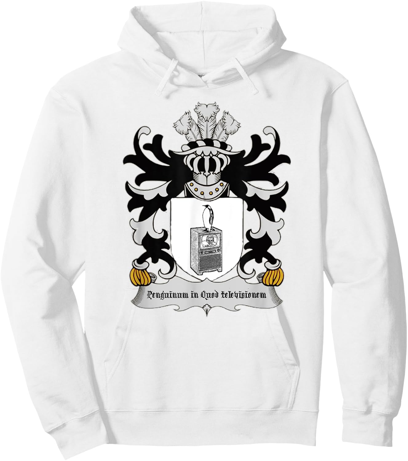 Penguin on the Television Hoodie - Hoodie | White