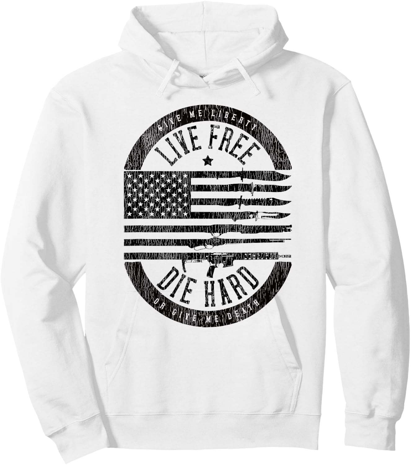 Live Free Die Hard Hoodie - Hoodie | White