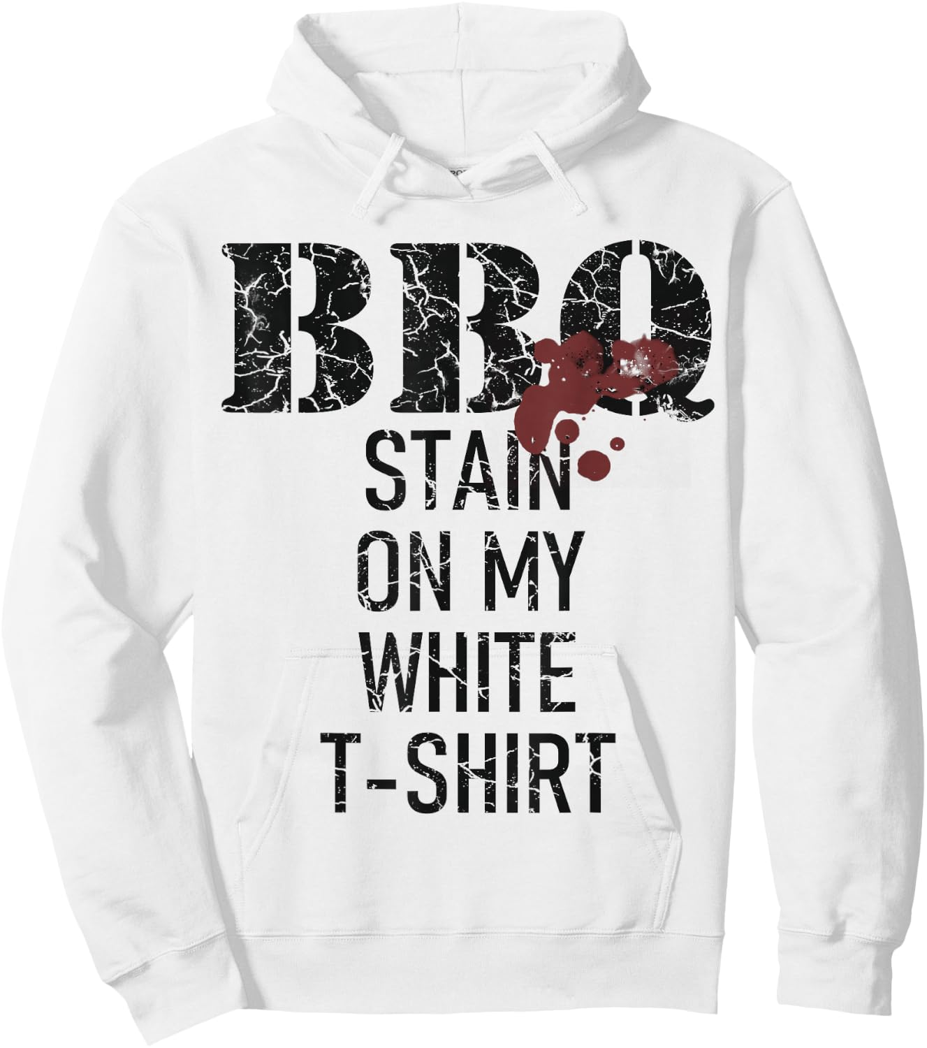 Barbecue stain on my white Hoodie - Hoodie | White