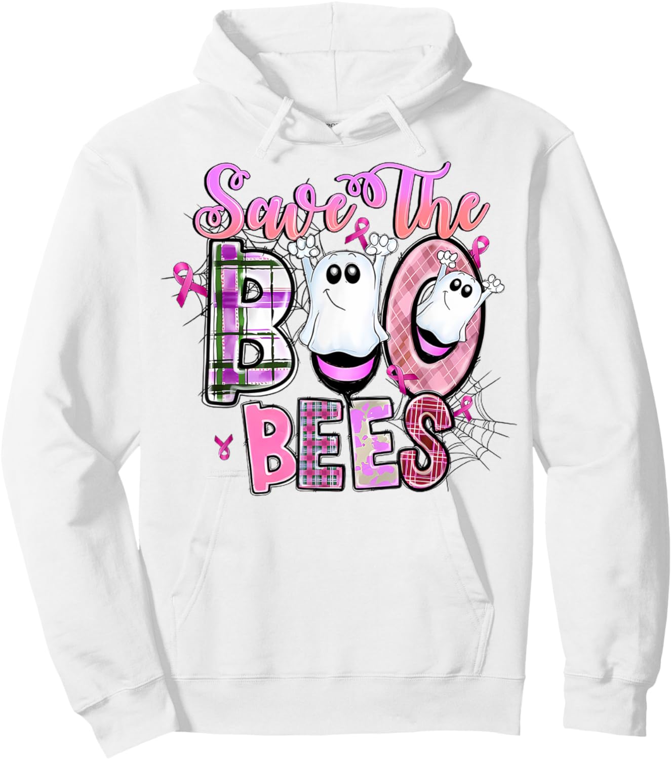 Save Your Boo Bees Shirts Funny Breast Cancer Halloween Hoodie - Hoodie | White