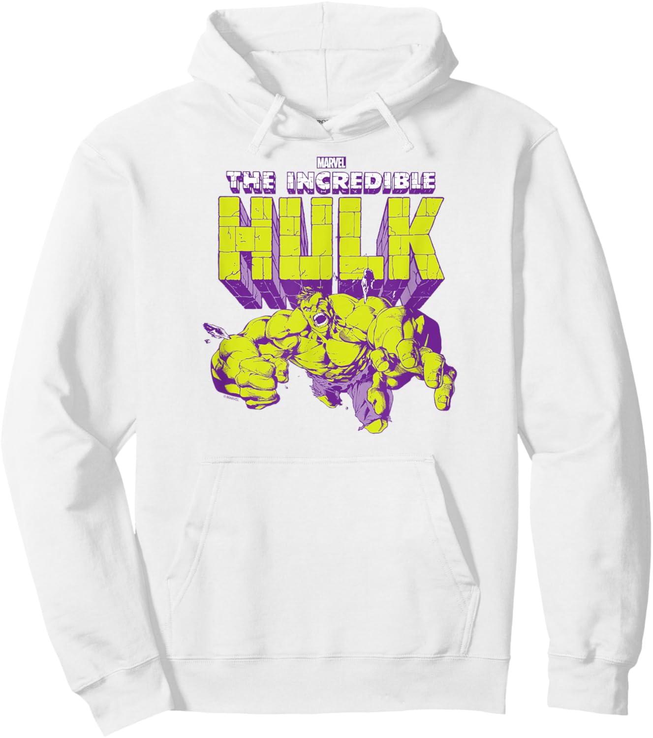 Hulk - Logo Pose Hoodie - Hoodie | White