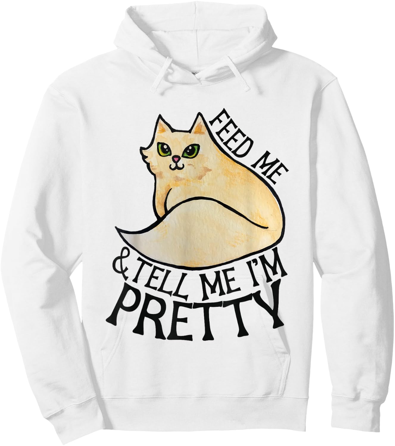 Feed me and explain to me that I Hoodie - Hoodie | White