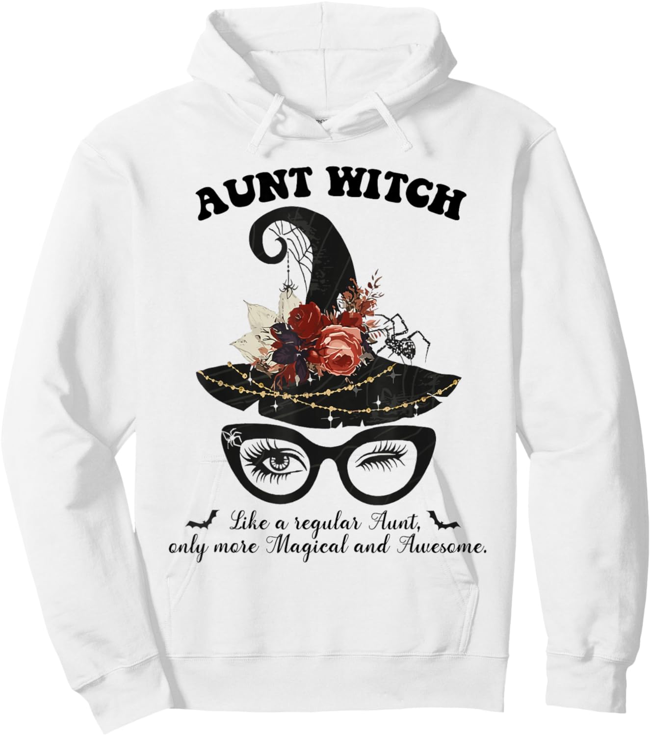 Magical Aunt Witch - Awesome Halloween Witchy Aunt Costume Hoodie - Hoodie | White