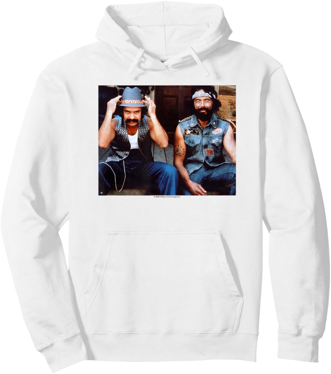 Cheech & Chong's Next Movie Hanging Out Picture Hoodie - Hoodie | White
