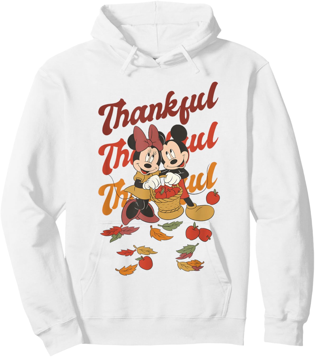 Disney Mickey and Friends Thanksgiving Classic Thankful Duo Hoodie - Hoodie | White