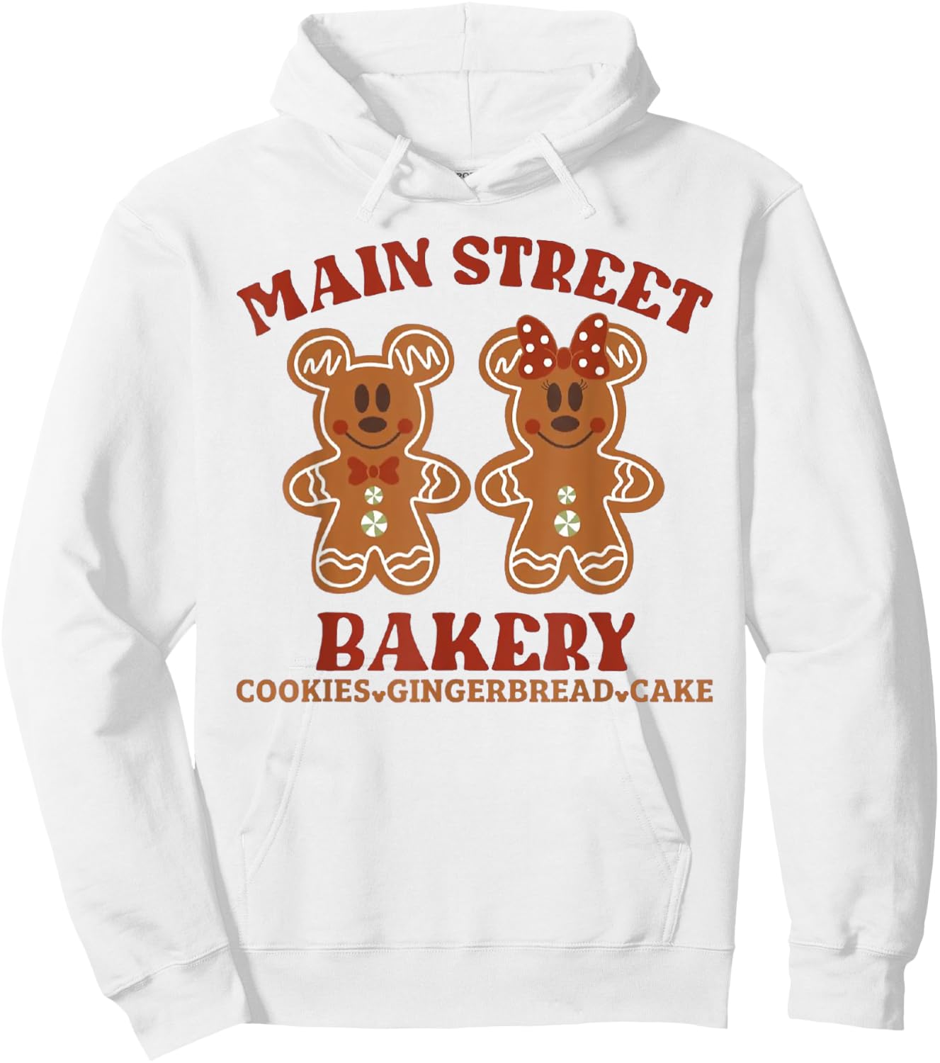 Main Street Bakery Cookies Gingerbread Cake Christmas Hoodie - Hoodie | White