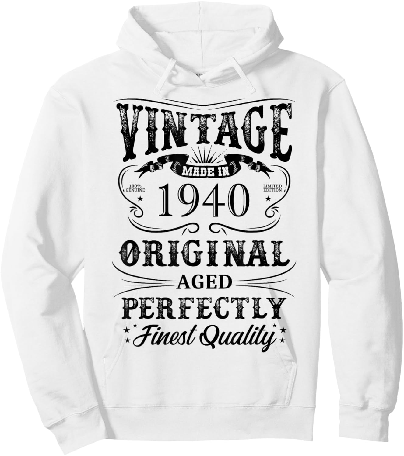 1940 Original Birth Year Vintage Made In 1940 Hoodie - Hoodie | White