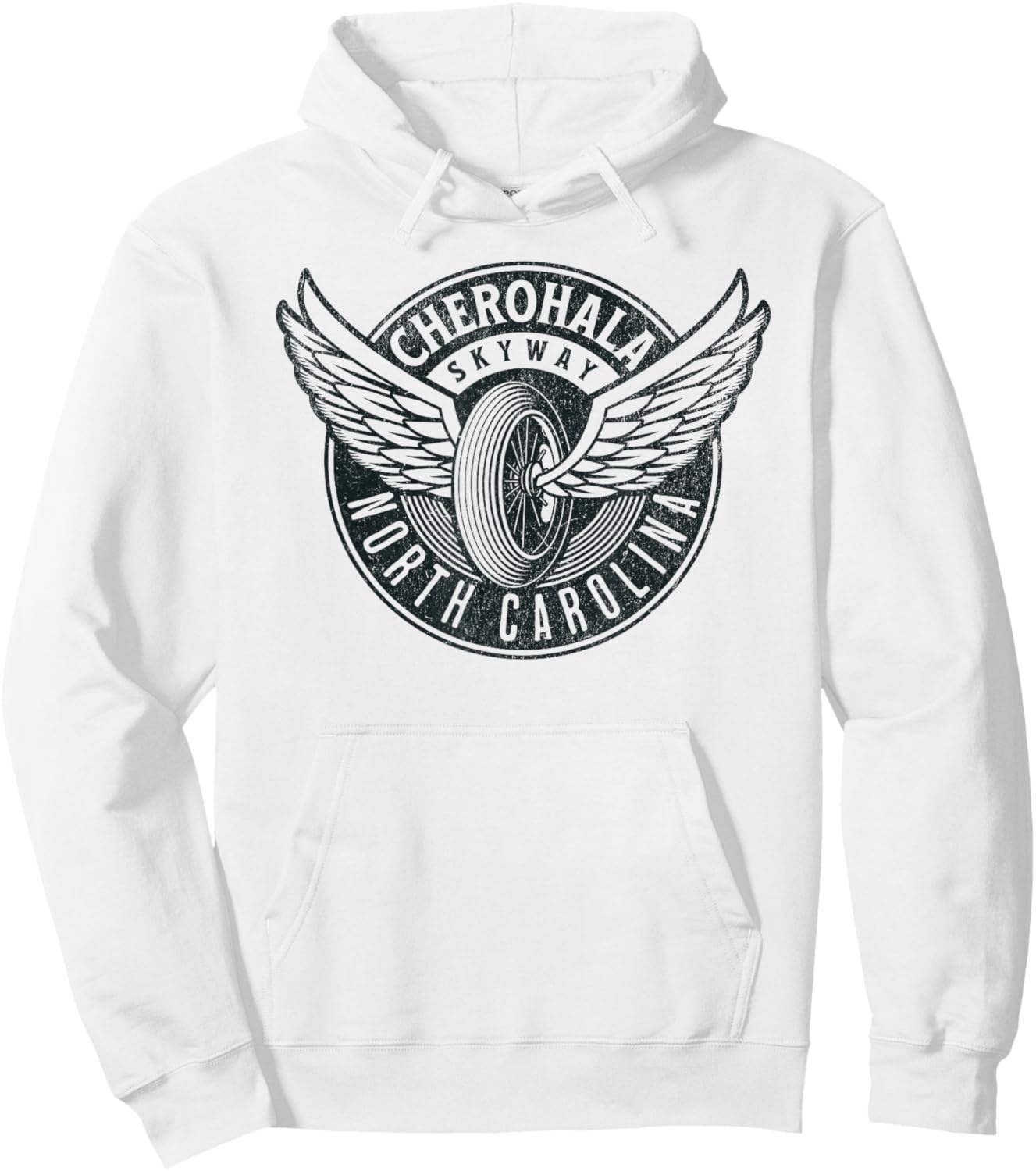 Cherohala Skyway North Carolina Motorcycle Biker Trail Hoodie - Hoodie | White