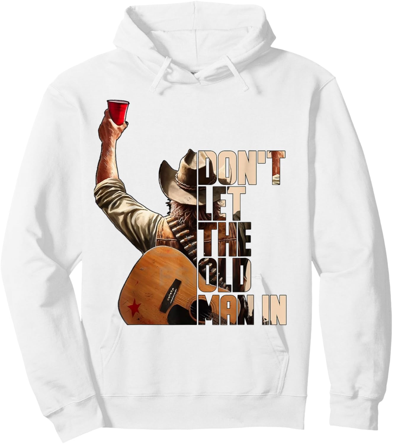 Don't LET The Old Man in White Version Hoodie - Hoodie | White