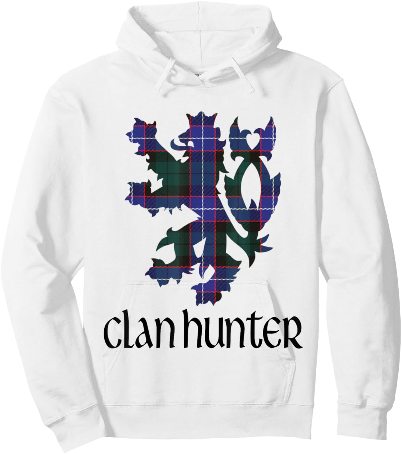 Clan Hunter Tartan Scottish Family Name Scotland Pride Hoodie - Hoodie | White