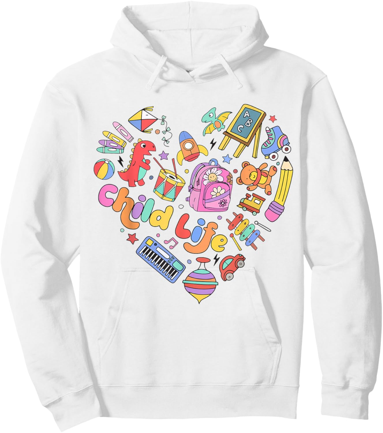 Retro Child Life Specialist Play Therapy Child life Intern Hoodie - Hoodie | White