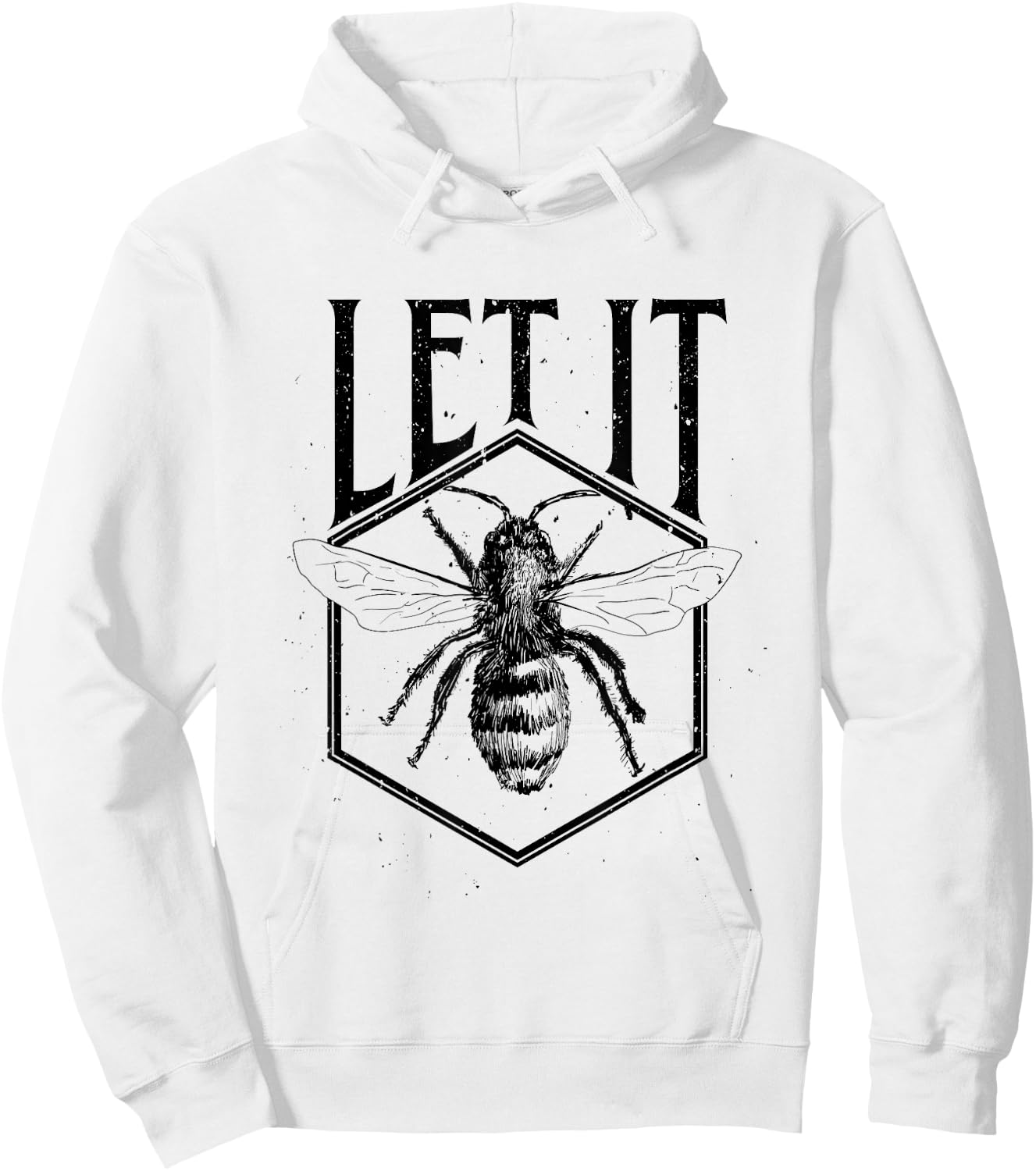 Let It Bee Beekeeper Funny Gift Hive Owner Dad Hoodie - Hoodie | White