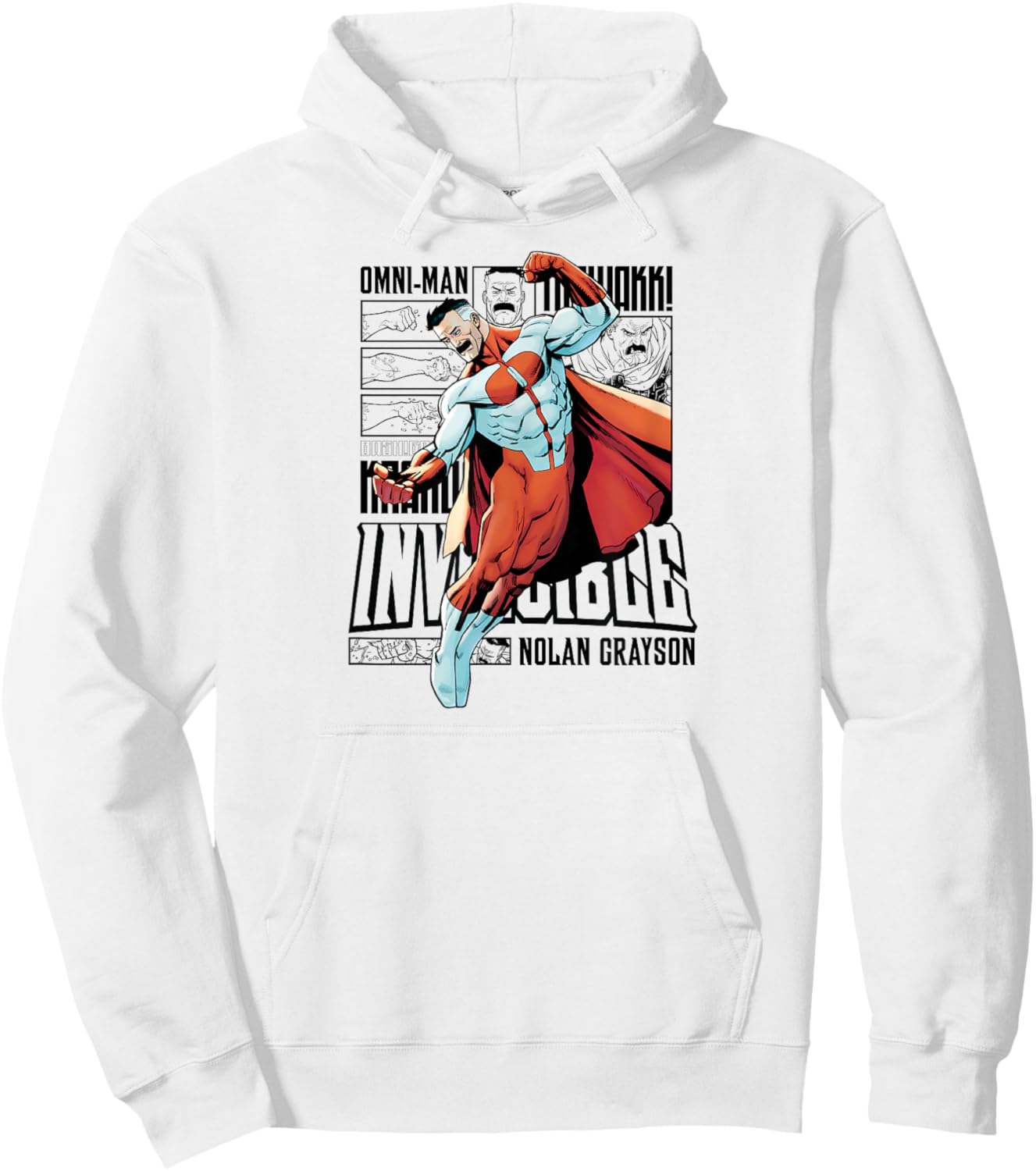 Invincible Omni-Man Collage Hoodie - Hoodie | White