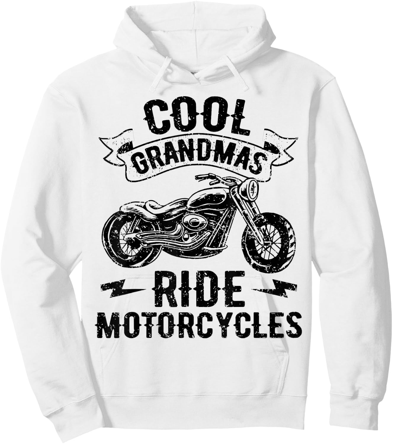 Cool Grandmas Ride Motorcycles Motorcycle Lovers Rider Gift Hoodie - Hoodie | White