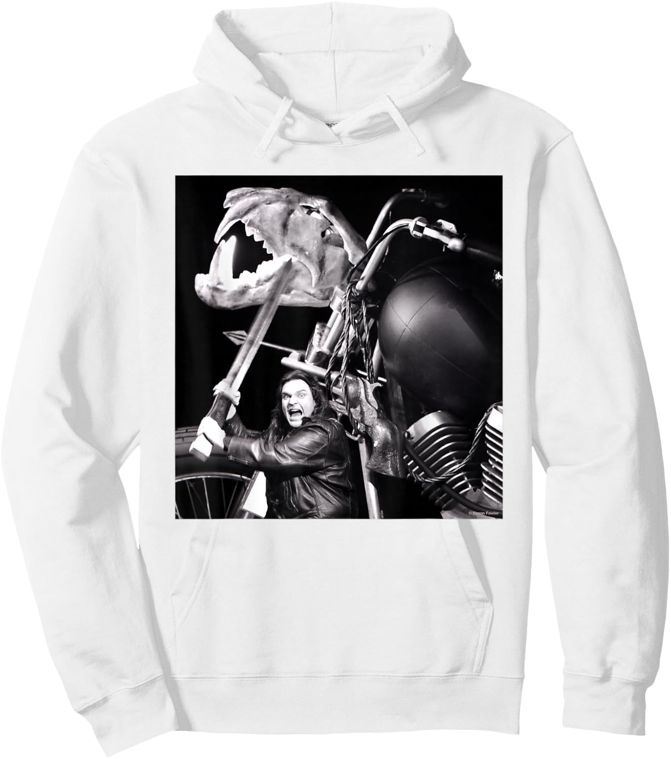 Meatloaf Bad Attitude Tour 1985 By Simon Fowler Hoodie - Hoodie | White