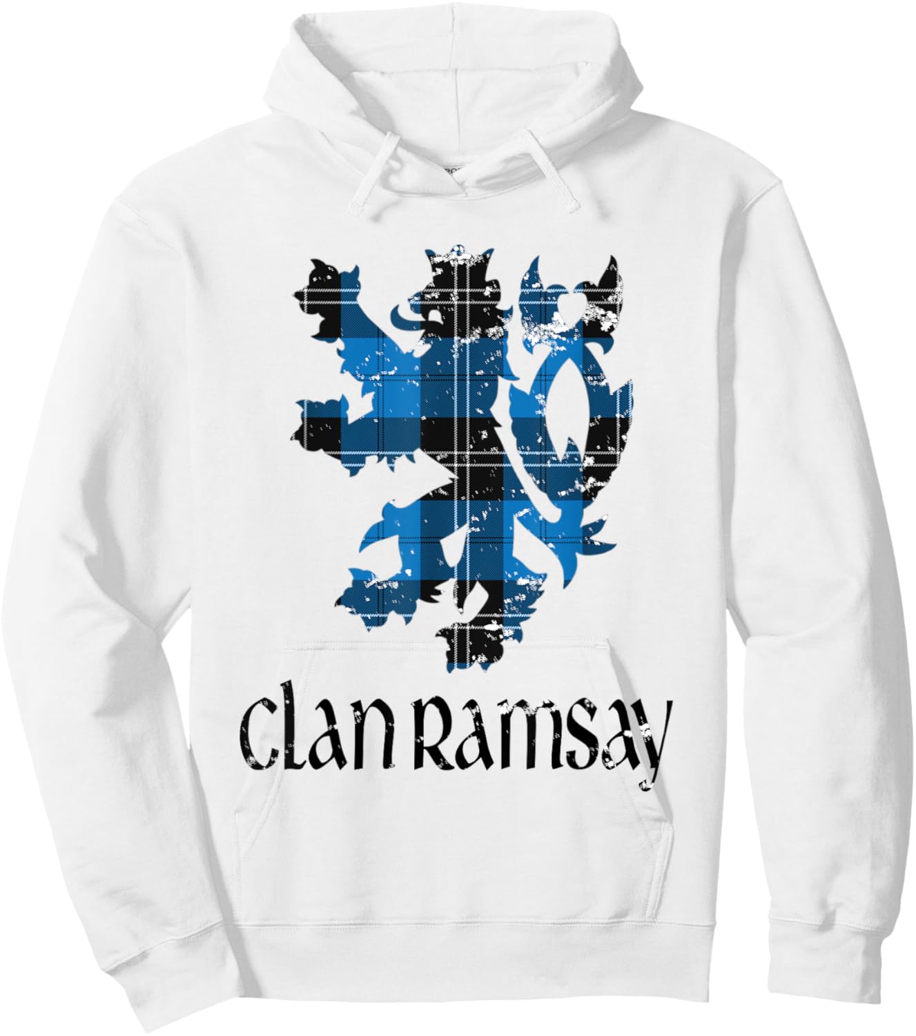 Clan Ramsay Tartan Scottish Family Name Scotland Pride Hoodie - Hoodie | White