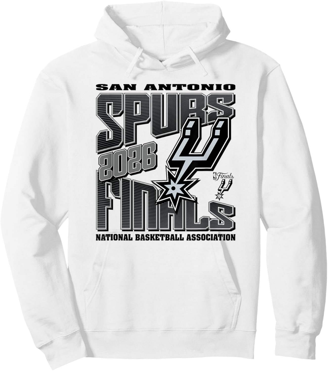 NBA 2026 Finals San Antonio Spurs Let's Go Hoodie - Hoodie | White
