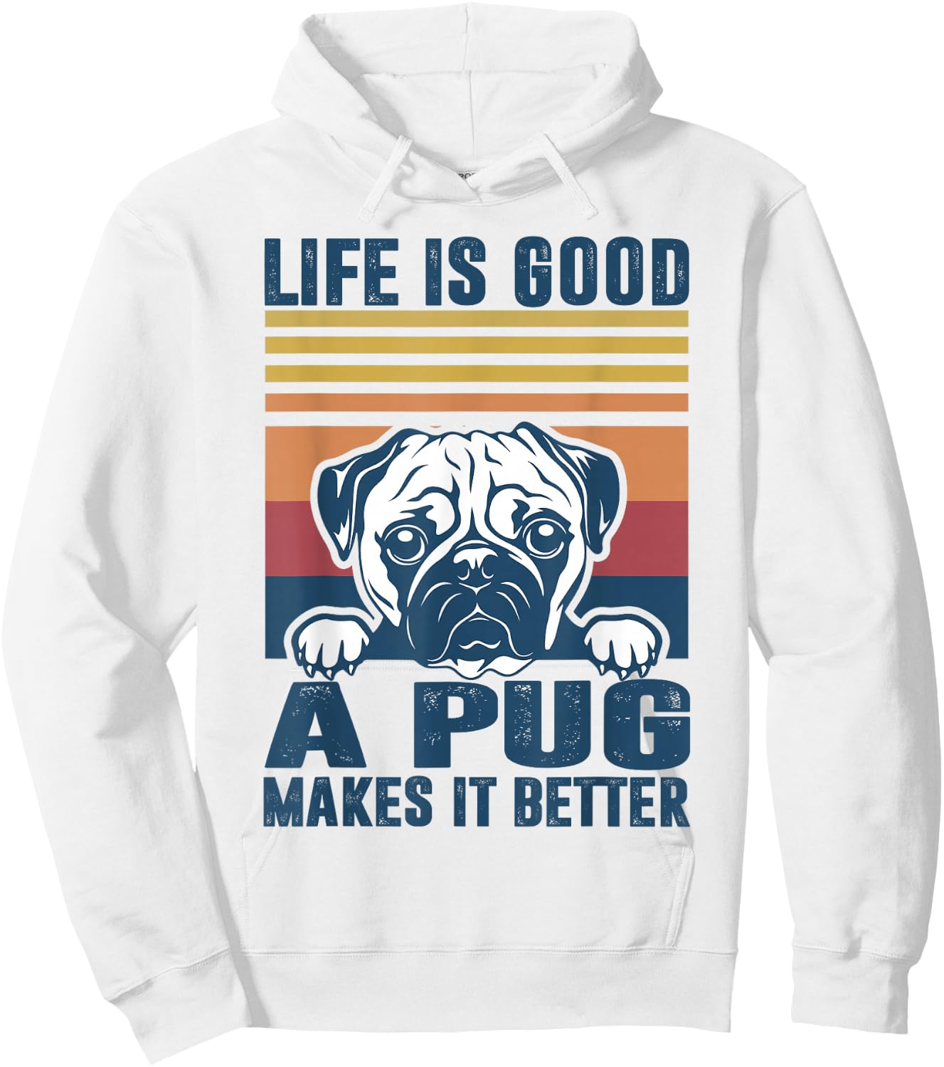 Pug Gifts For Pug Lovers Pug Mom Pug Dad Pug Dog Women Girls Kids Hoodie - Hoodie | White