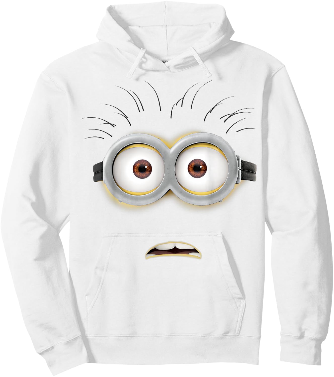 Despicable Me Minions Stunned Face Costume Hoodie - Hoodie | White