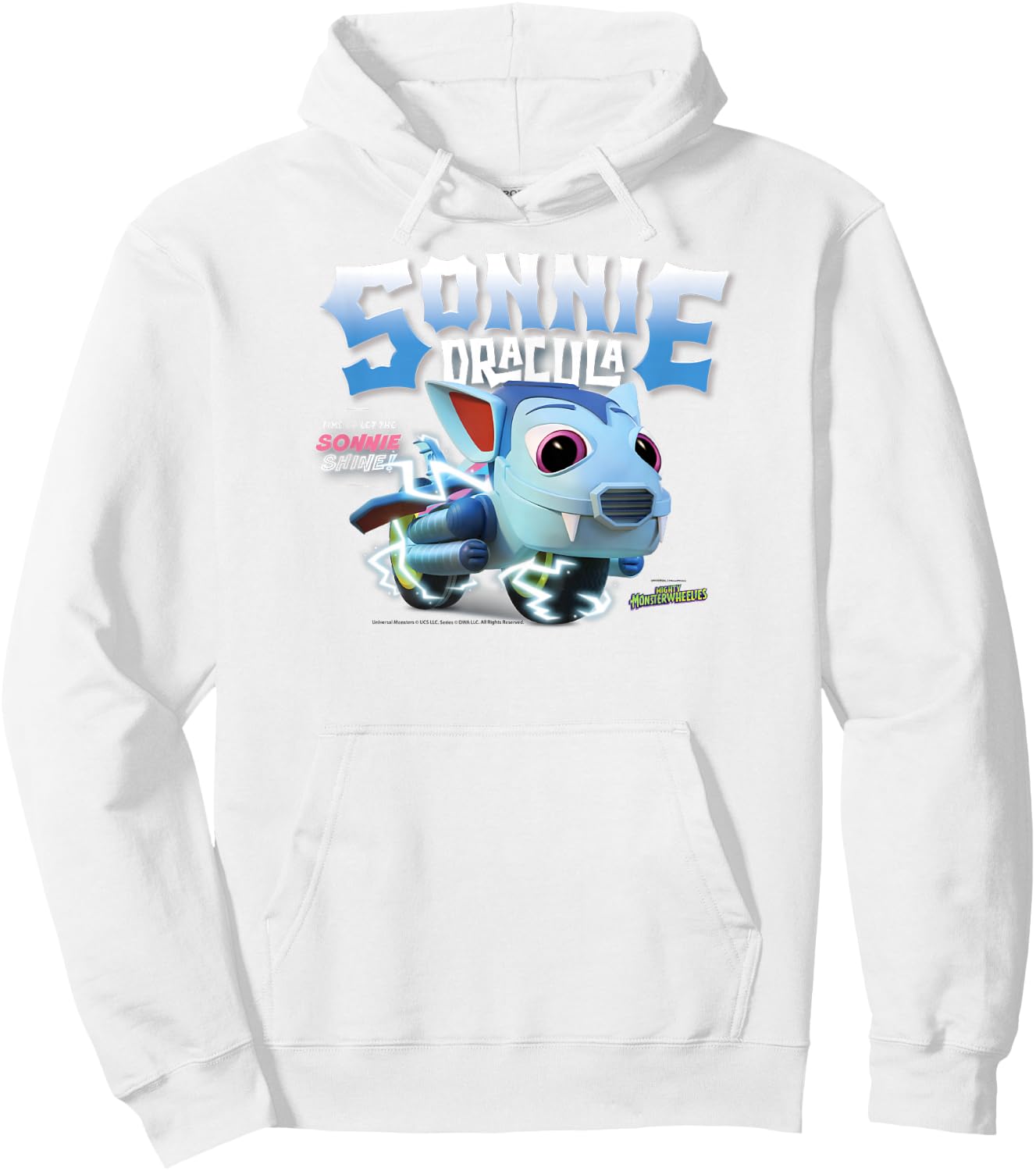 DreamWorks Mighty MonsterWheelies Sonnie Dracula Hoodie - Hoodie | White