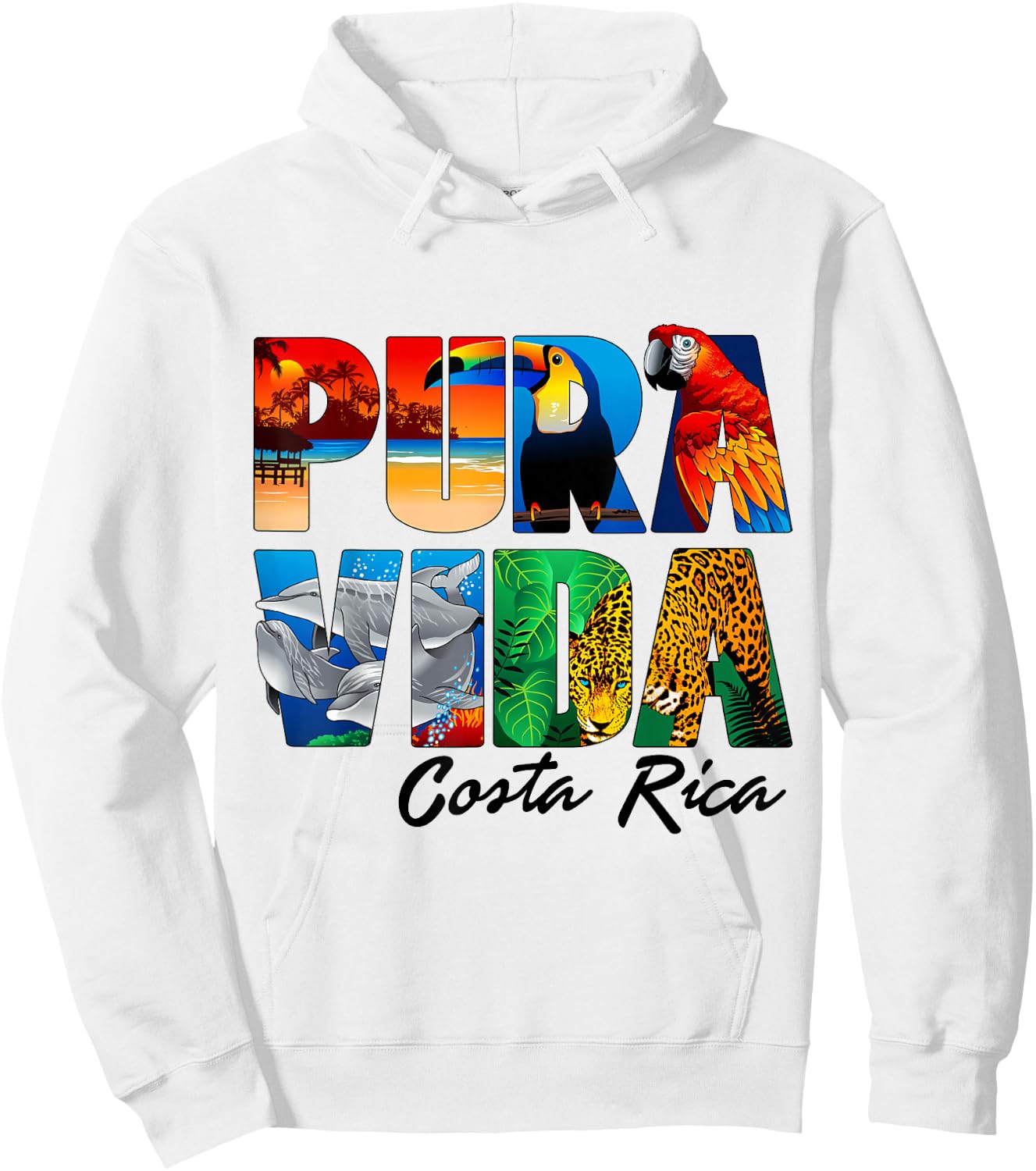 Costa Rica pura vida Hoodie - Hoodie | White