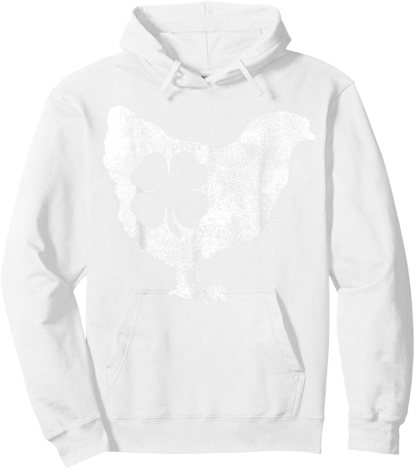 Chicken Bird Hen Shamrock St. Patrick's Day Saint Paddy's Hoodie - Hoodie | White