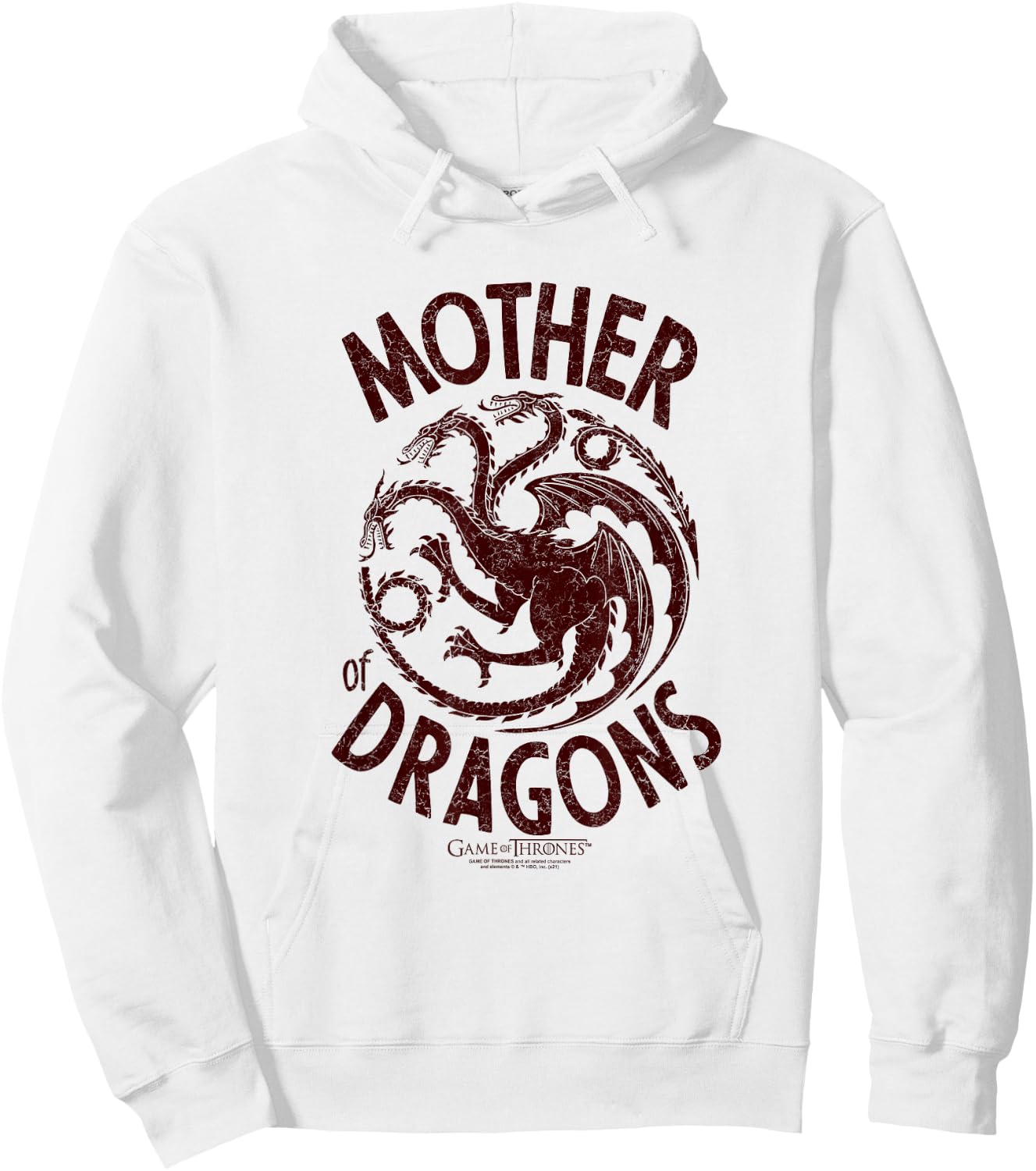 Game of Thrones Mother of Dragons Hoodie - Hoodie | White