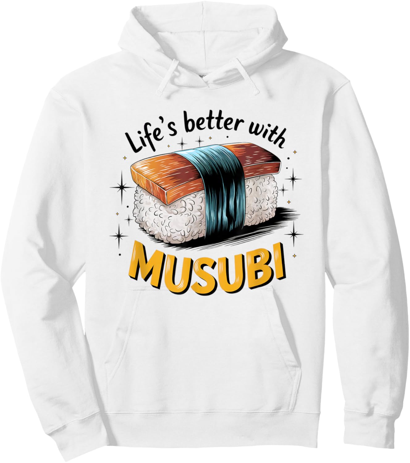 Musubi – Hawaiian Snack Lover’s Design Hoodie - Hoodie | White
