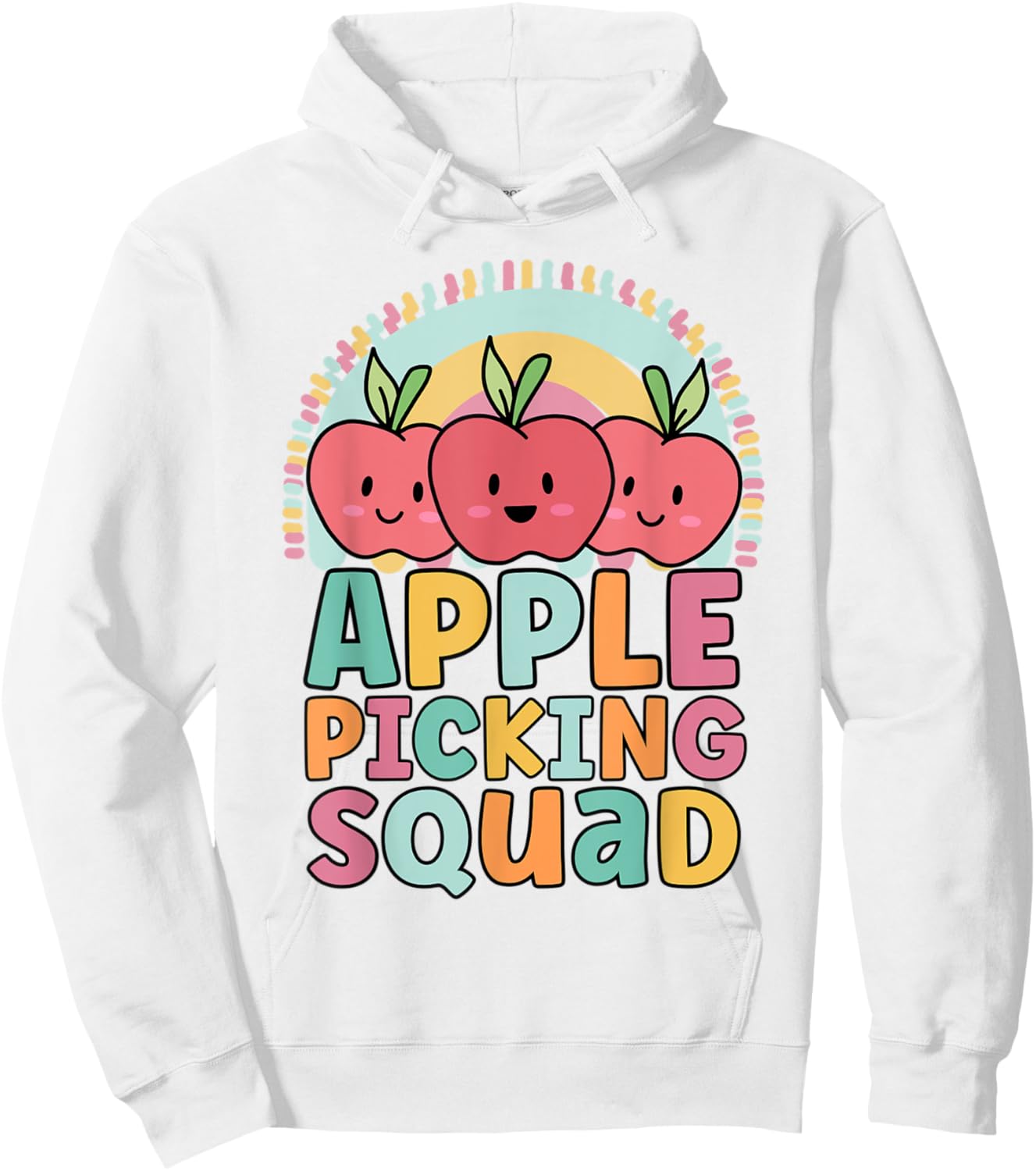 Apples Picking Squad Funny Matching For Girls Summer Fall Hoodie - Hoodie | White