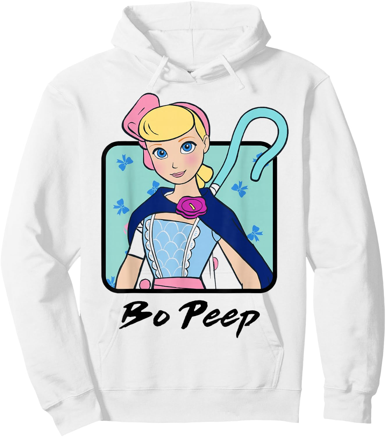 Disney Pixar Toy Story 4 Bo Peep Colorful Bust Portrait Hoodie - Hoodie | White