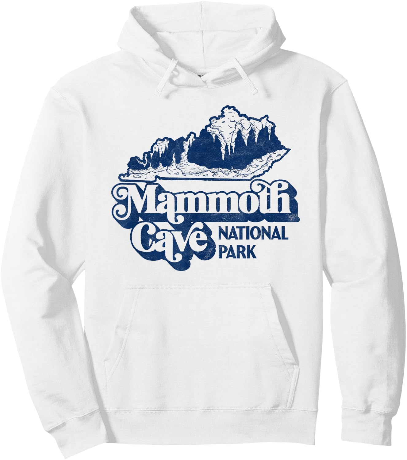 Mammoth Cave National Park Kentucky Cavern Vintage Retro Hoodie - Hoodie | White