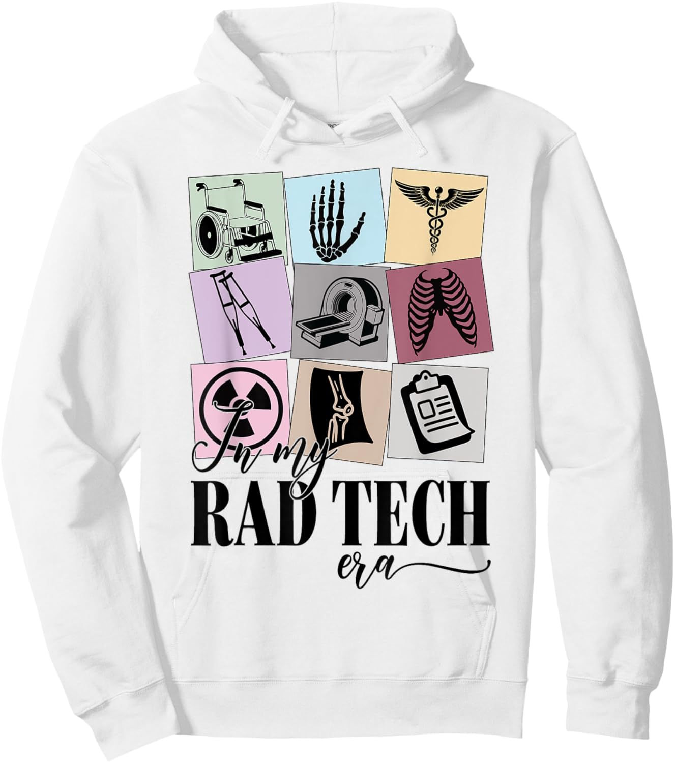 Radiologist Technician Gifts X-ray Tech in My Rad Tech Era Hoodie - Hoodie | White