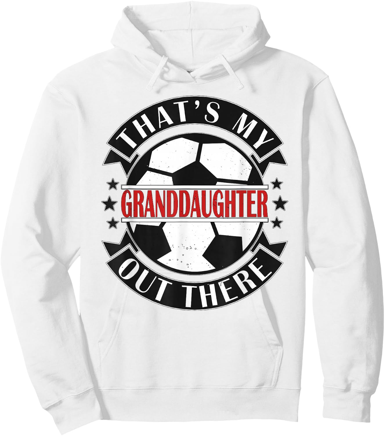 Das ist meine Enkelin da draußen Football Grandma Opa Hoodie - Hoodie | White