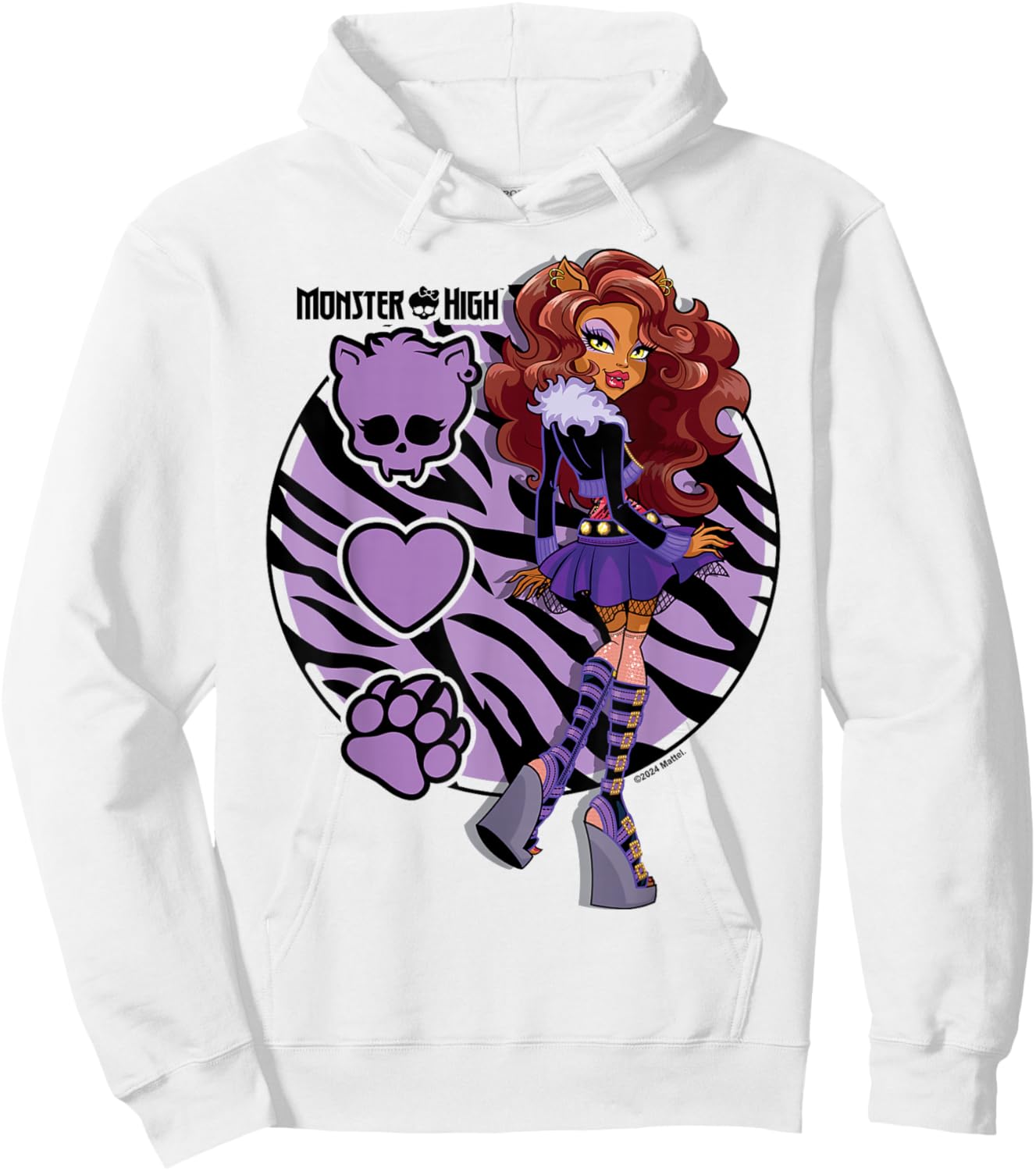 Monster High -Clawdeen Werewolf Hoodie - Hoodie | White