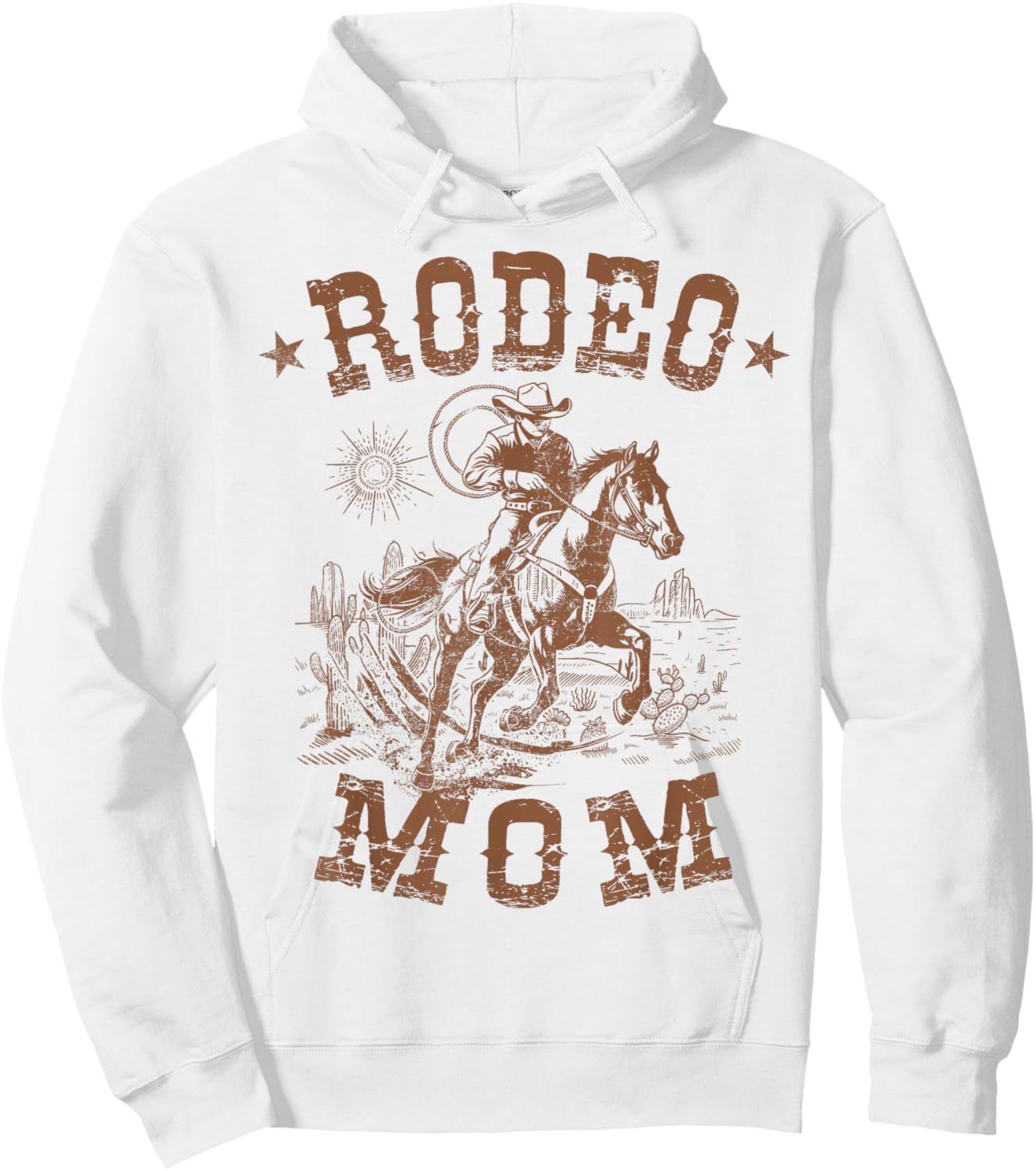 Rodeo Mom Western Cowboy Mommy Family Matching Mother's Day Hoodie - Hoodie | White