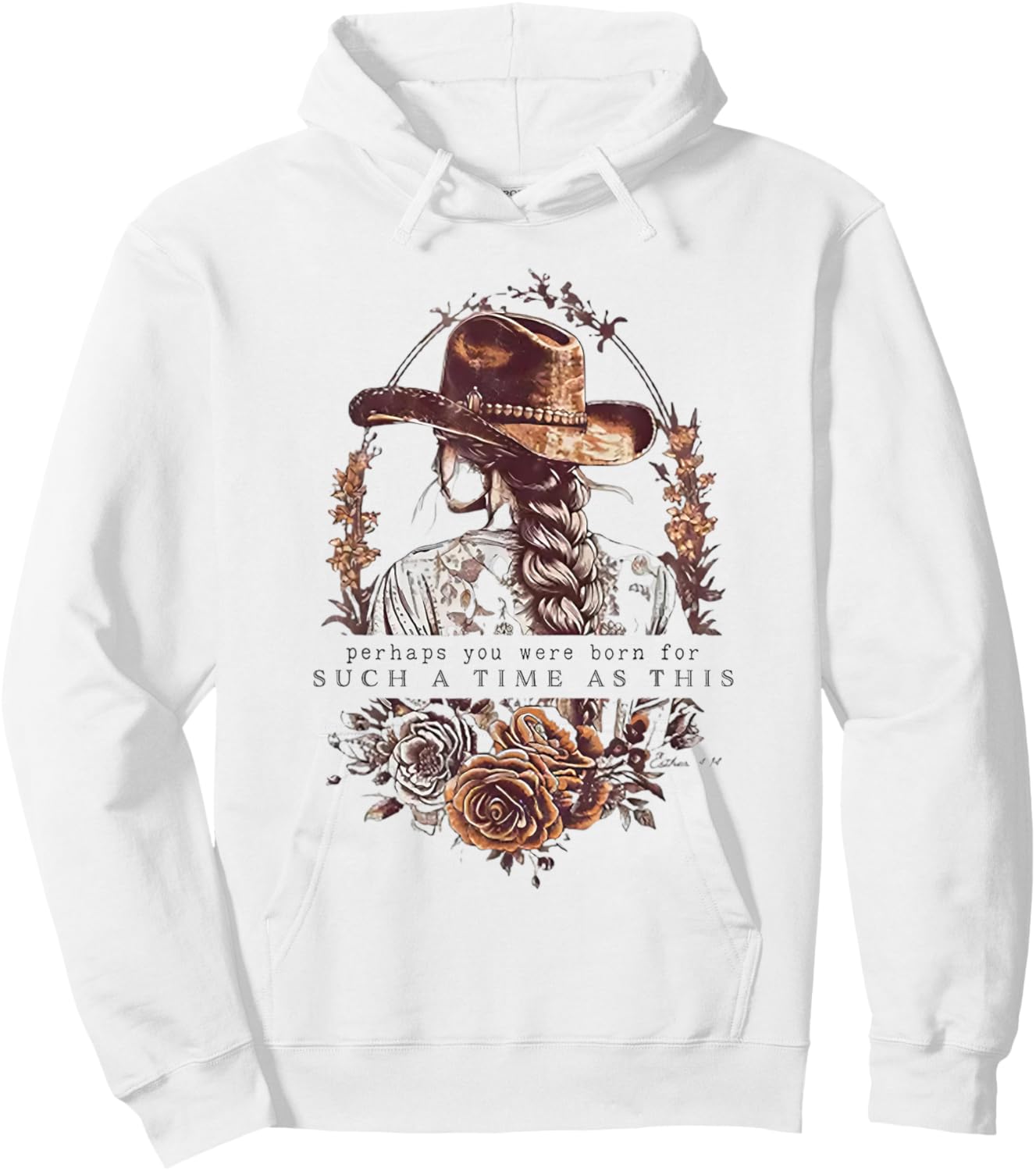 Perhaps You Were Born For Such A Time As This Hoodie - Hoodie | White