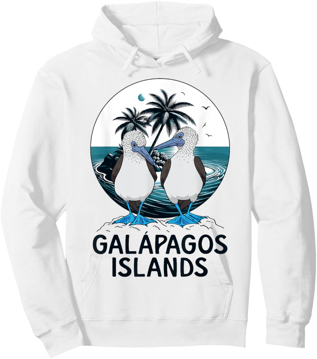 Seabirds Blue Footed Booby Bird Galapagos Islands Hoodie - Hoodie | White