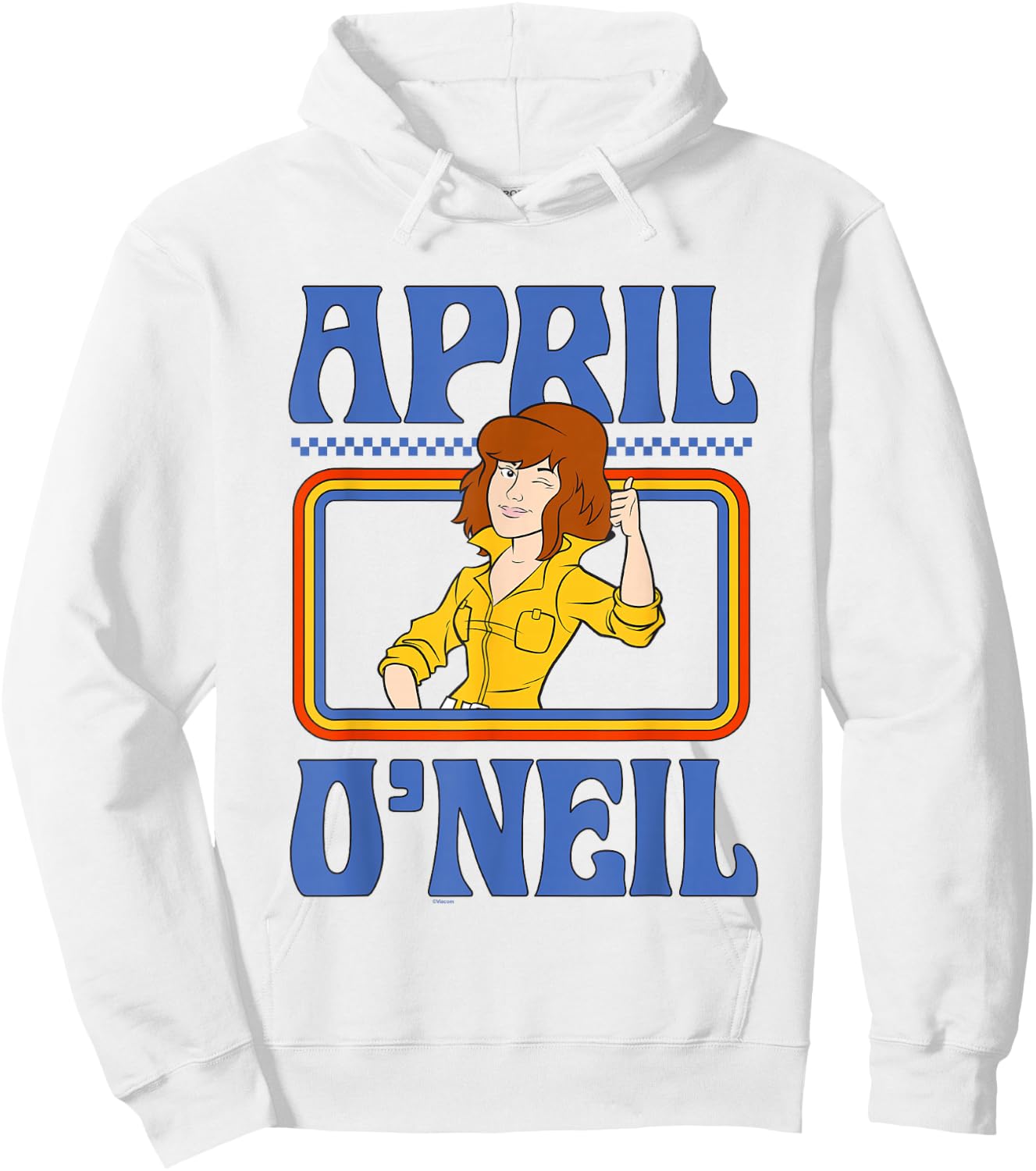 Teenage Mutant Ninja Turtles April O'Nel Vintage Portrait Hoodie - Hoodie | White