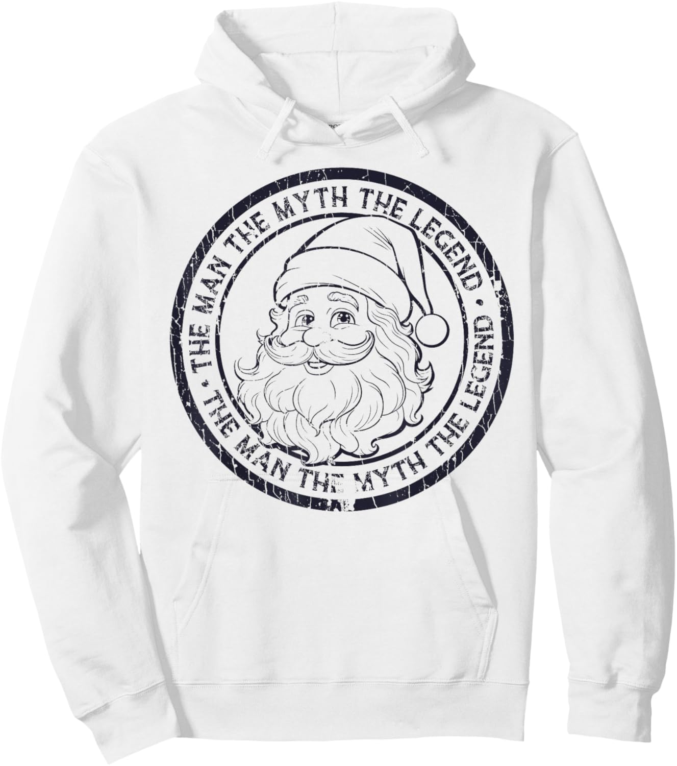 The Man The Myth The Legend Santa Claus Xmas Hoodie - Hoodie | White