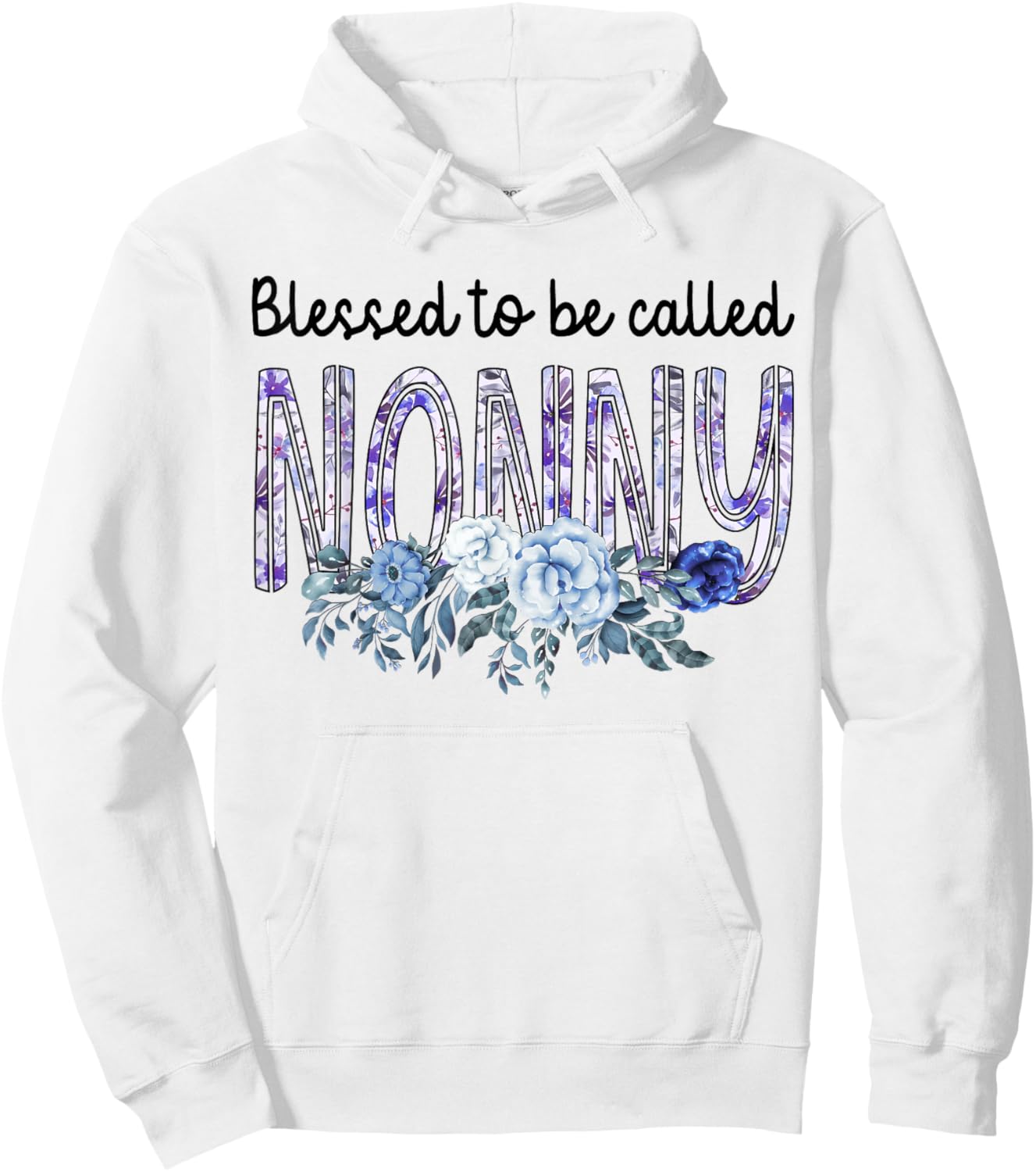 Blessed To Be Called NONNY Cute Flowers Gifts Hoodie - Hoodie | White