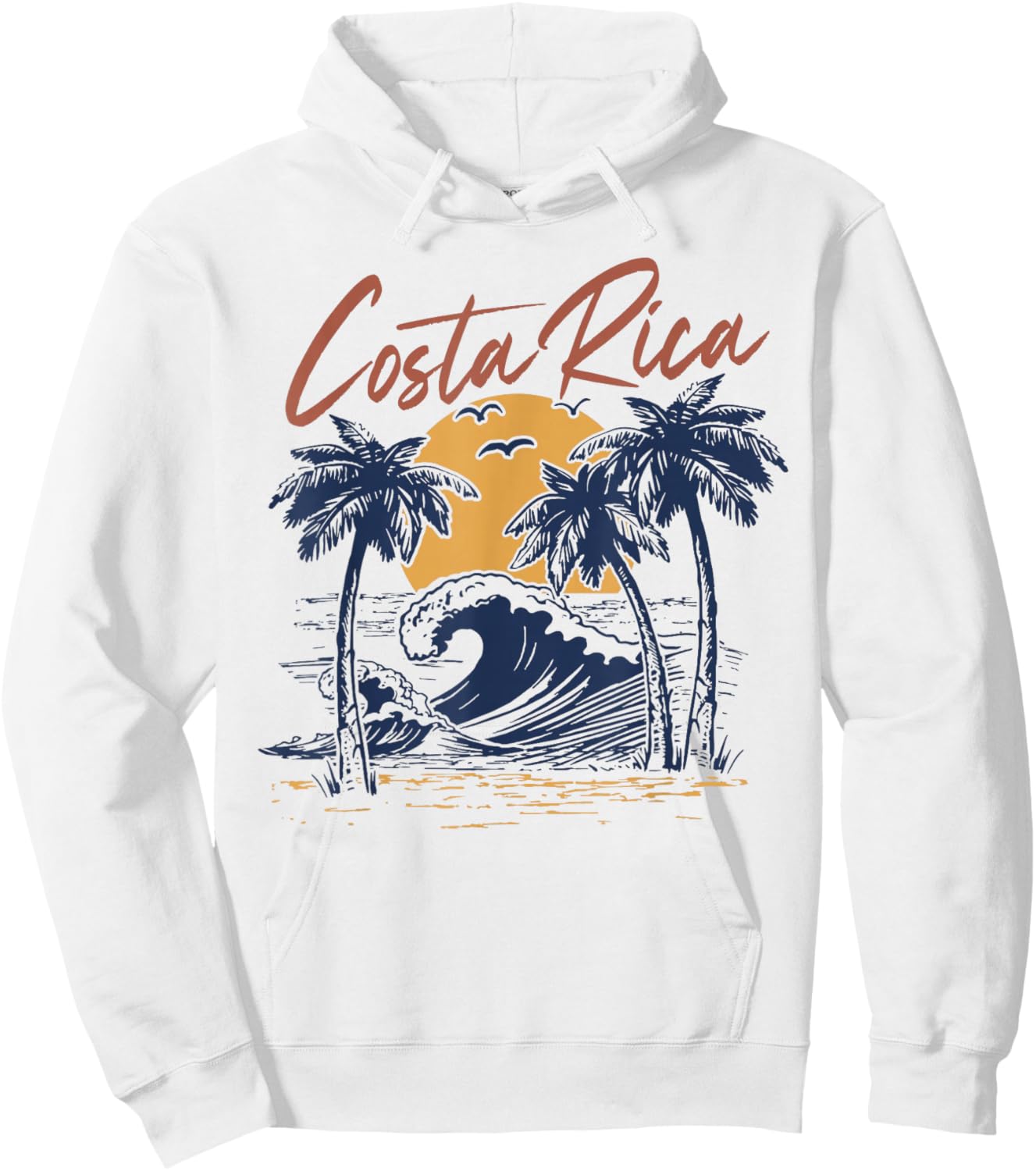 Costa Rica Tropical Hoodie - Hoodie | White