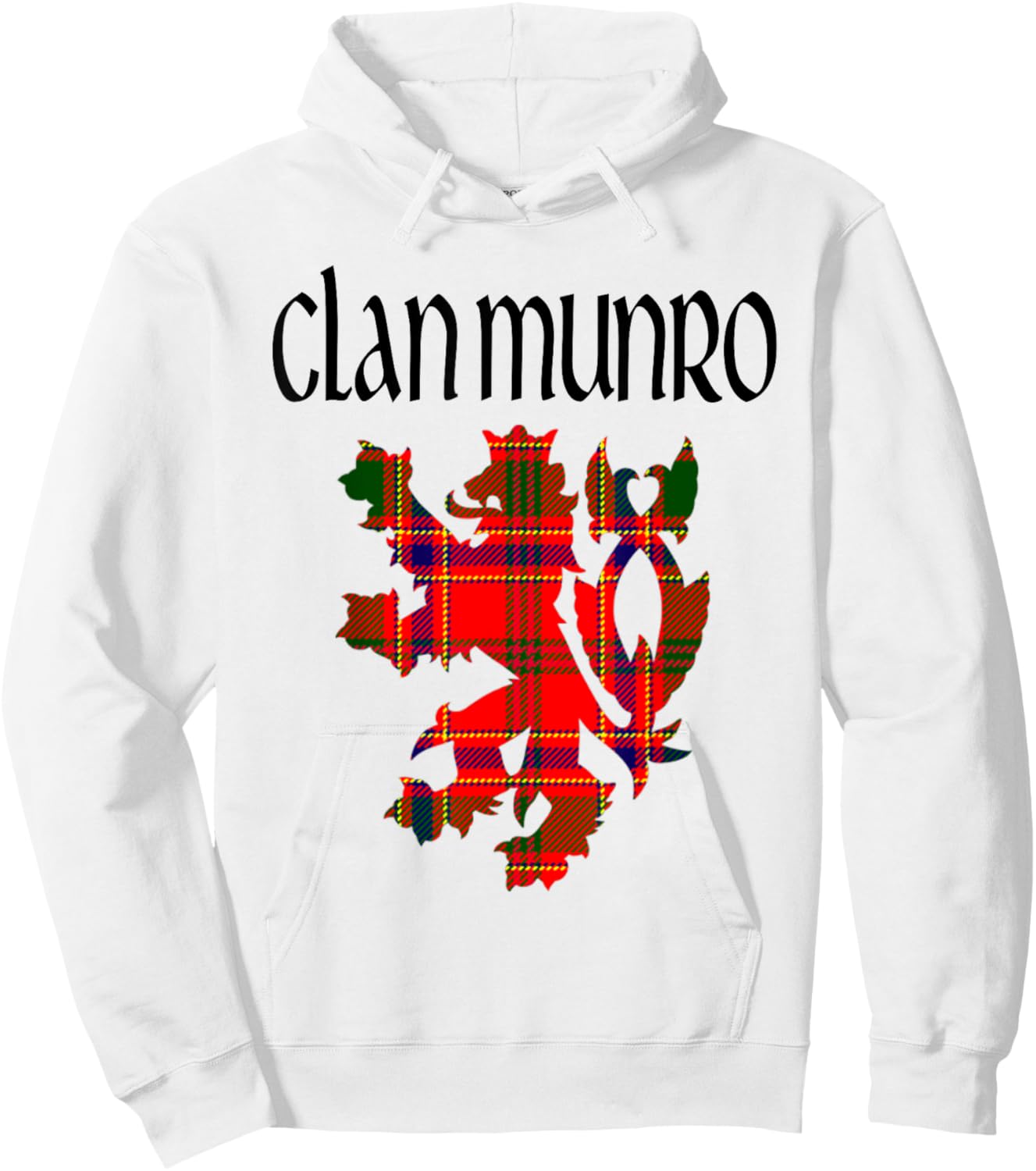 Clan Munro Tartan Scottish Family Name Scotland Pride Hoodie - Hoodie | White
