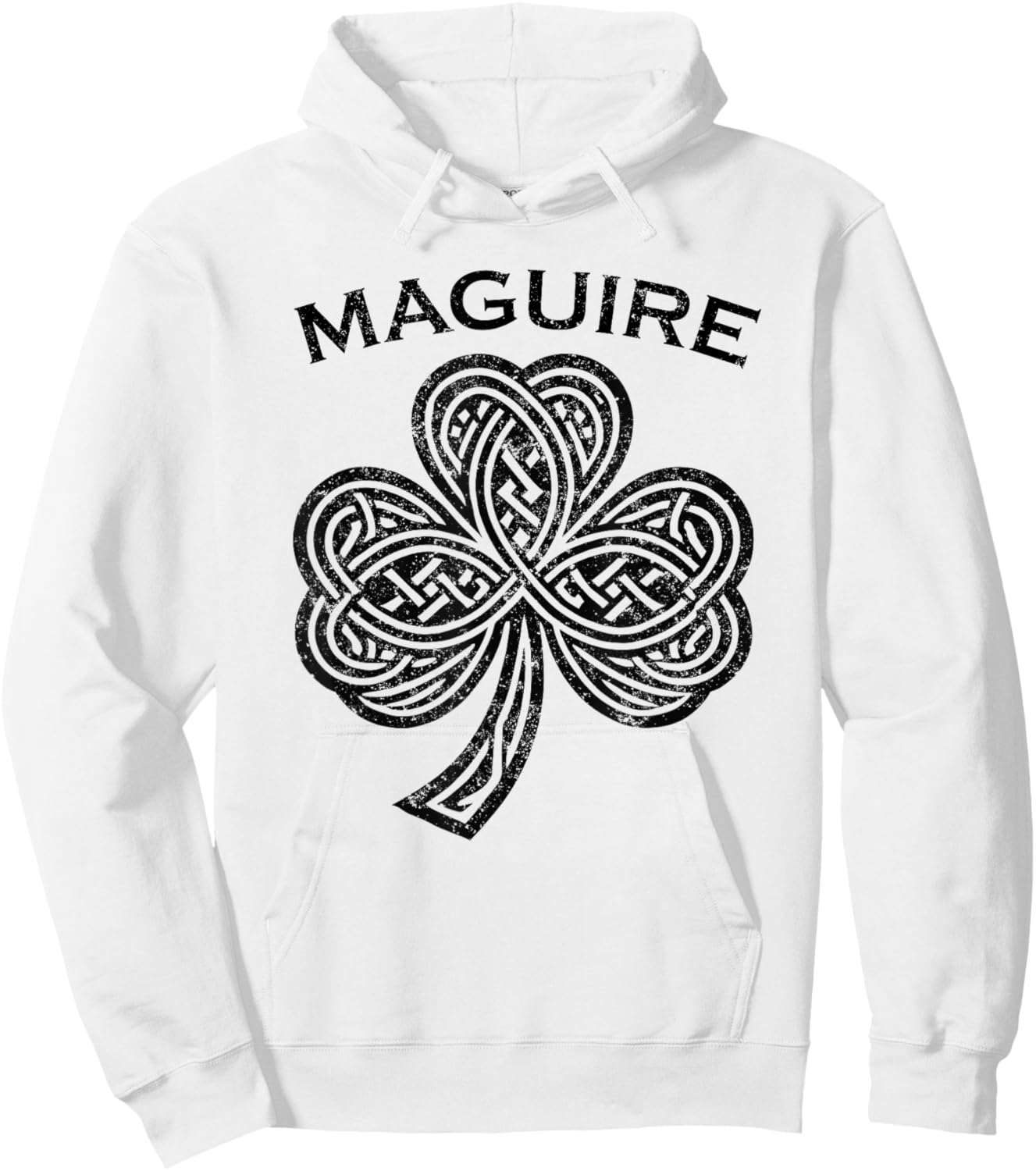 Maguire Family Last Name Irish Ireland Celtic Hoodie - Hoodie | White